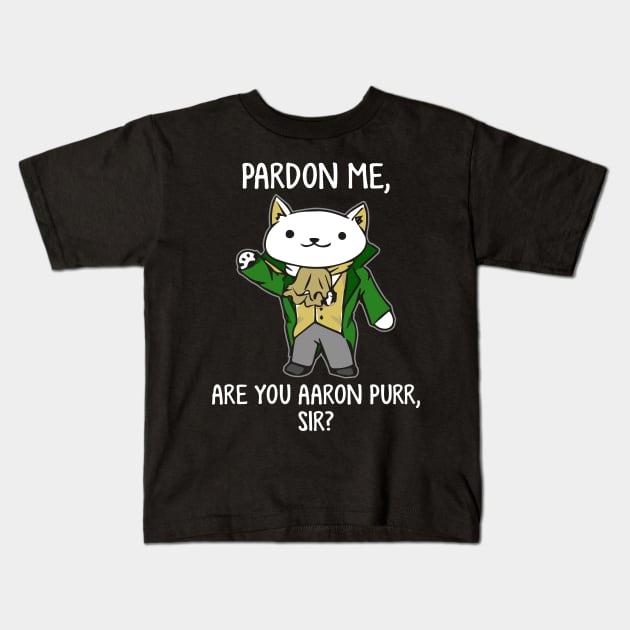 Aaron Purr Cat Lover - Limited Edition Kids T-Shirt by HotDesignStudio